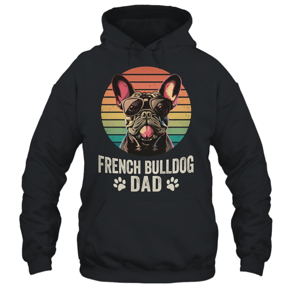 Vintage French Bulldog Dad For Fathers Day Dog Lover Funny Shirt & Hoodie | teecentury