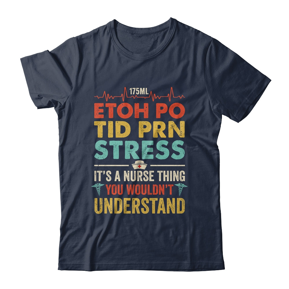 Vintage Funny Saying Nursing Registered Nurse Er Nurses Week Gift T shirts Unisex Tees Black S