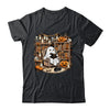 Vintage Ghost Reading Book Lovers Library Halloween Spooky Shirt & Hoodie | teecentury