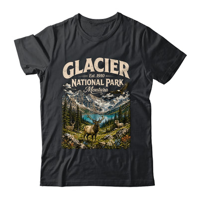 Vintage Glacier National Park Travel Montana Wildlife Nature Shirt & Tank Top | teecentury