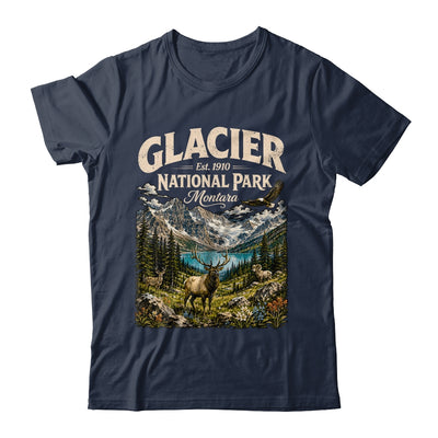 Vintage Glacier National Park Travel Montana Wildlife Nature Shirt & Tank Top | teecentury