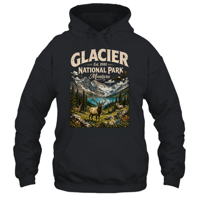 Vintage Glacier National Park Travel Montana Wildlife Nature Shirt & Tank Top | teecentury