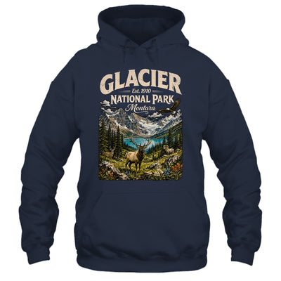 Vintage Glacier National Park Travel Montana Wildlife Nature Shirt & Tank Top | teecentury