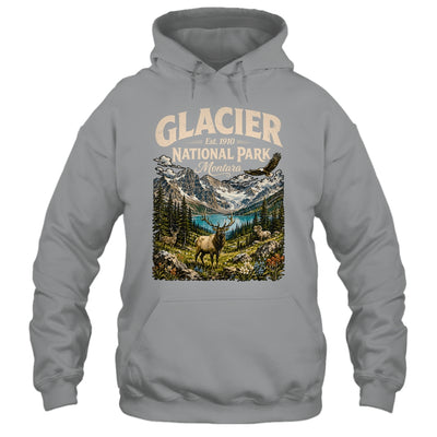 Vintage Glacier National Park Travel Montana Wildlife Nature Shirt & Tank Top | teecentury