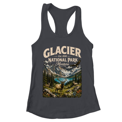 Vintage Glacier National Park Travel Montana Wildlife Nature Shirt & Tank Top | teecentury