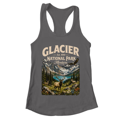 Vintage Glacier National Park Travel Montana Wildlife Nature Shirt & Tank Top | teecentury