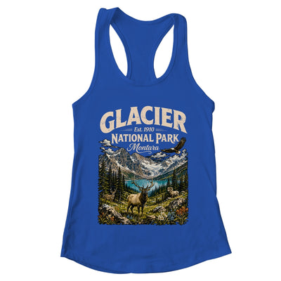 Vintage Glacier National Park Travel Montana Wildlife Nature Shirt & Tank Top | teecentury