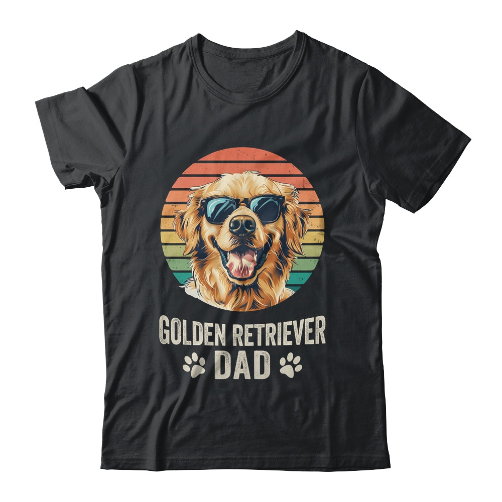 Vintage Golden Retriever Dad For Fathers Day Dog Lover Funny Shirt & Hoodie | teecentury