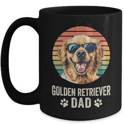 Vintage Golden Retriever Dad For Fathers Day Dog Lover Funny Mug | teecentury