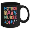 Vintage Groovy Mother Baby Nurse Women Nurse Week Mug | teecentury