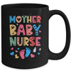 Vintage Groovy Mother Baby Nurse Women Nurse Week Mug | teecentury