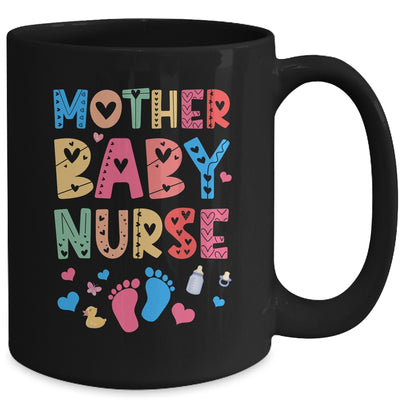 Vintage Groovy Mother Baby Nurse Women Nurse Week Mug | teecentury