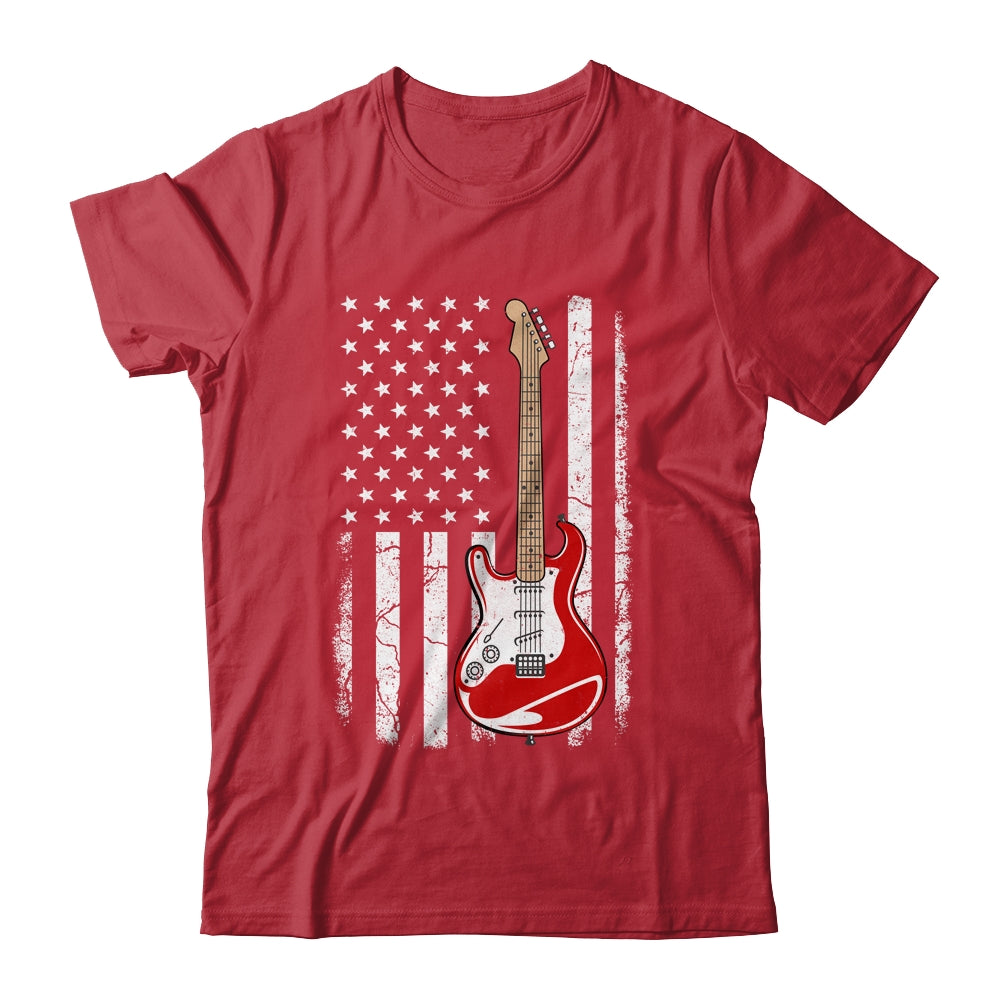 Vintage Guitar Shirt - American Us Flag Shirt Vintage Guitar Shirt - American Us Flag Shirt