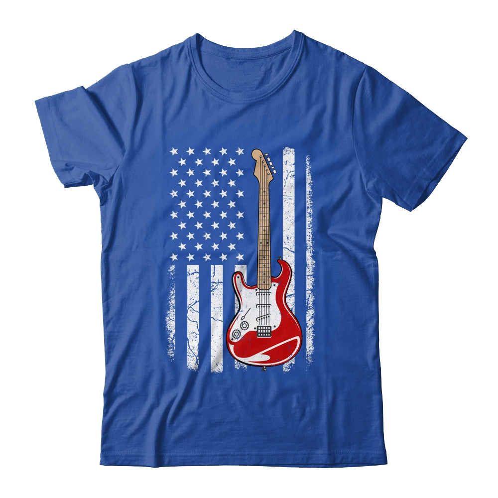 Vintage Guitar Shirt - American Us Flag Shirt Vintage Guitar Shirt - American Us Flag Shirt