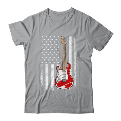 Vintage Guitar Design For Men Women American US Flag Shirt & Hoodie | teecentury
