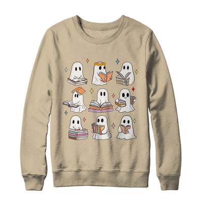 Vintage Halloween Reading Book Ghost Autumn Fall Spooky Shirt & Sweatshirt | teecentury
