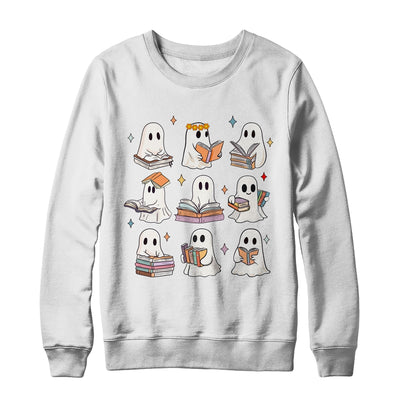 Vintage Halloween Reading Book Ghost Autumn Fall Spooky Shirt & Sweatshirt | teecentury