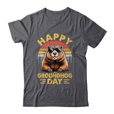 Vintage Happy Groundhog Day Animal Lover Men Women Boy Girl Shirt & Hoodie | teecentury