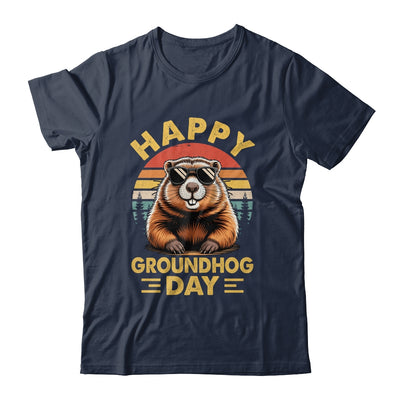 Vintage Happy Groundhog Day Animal Lover Men Women Boy Girl Shirt & Hoodie | teecentury