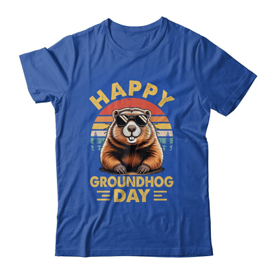 Vintage Happy Groundhog Day Animal Lover Men Women Boy Girl Shirt & Hoodie | teecentury