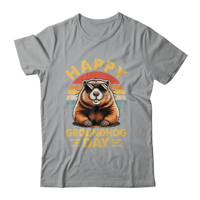 Vintage Happy Groundhog Day Animal Lover Men Women Boy Girl Shirt & Hoodie | teecentury
