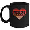 Vintage Heart Bruh Valentines Day Boys Mens Kids Funny Mug | teecentury
