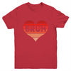 Vintage Heart Bruh Valentines Day Boys Mens Kids Funny Youth Shirt | teecentury