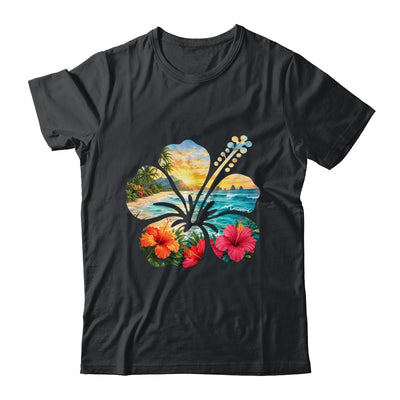 Vintage Hibiscus Flower Beach Summer Aloha Hawaiian Vacation Shirt & Tank Top | teecentury