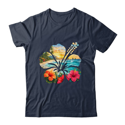 Vintage Hibiscus Flower Beach Summer Aloha Hawaiian Vacation Shirt & Tank Top | teecentury