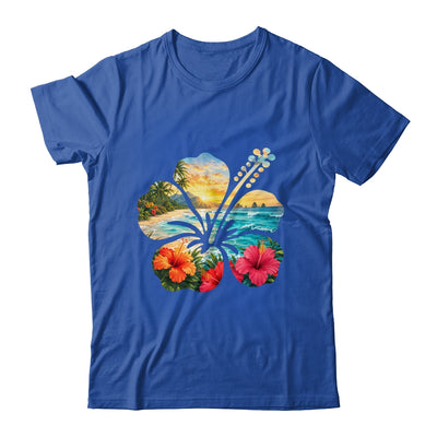 Vintage Hibiscus Flower Beach Summer Aloha Hawaiian Vacation Shirt & Tank Top | teecentury