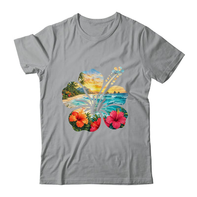 Vintage Hibiscus Flower Beach Summer Aloha Hawaiian Vacation Shirt & Tank Top | teecentury