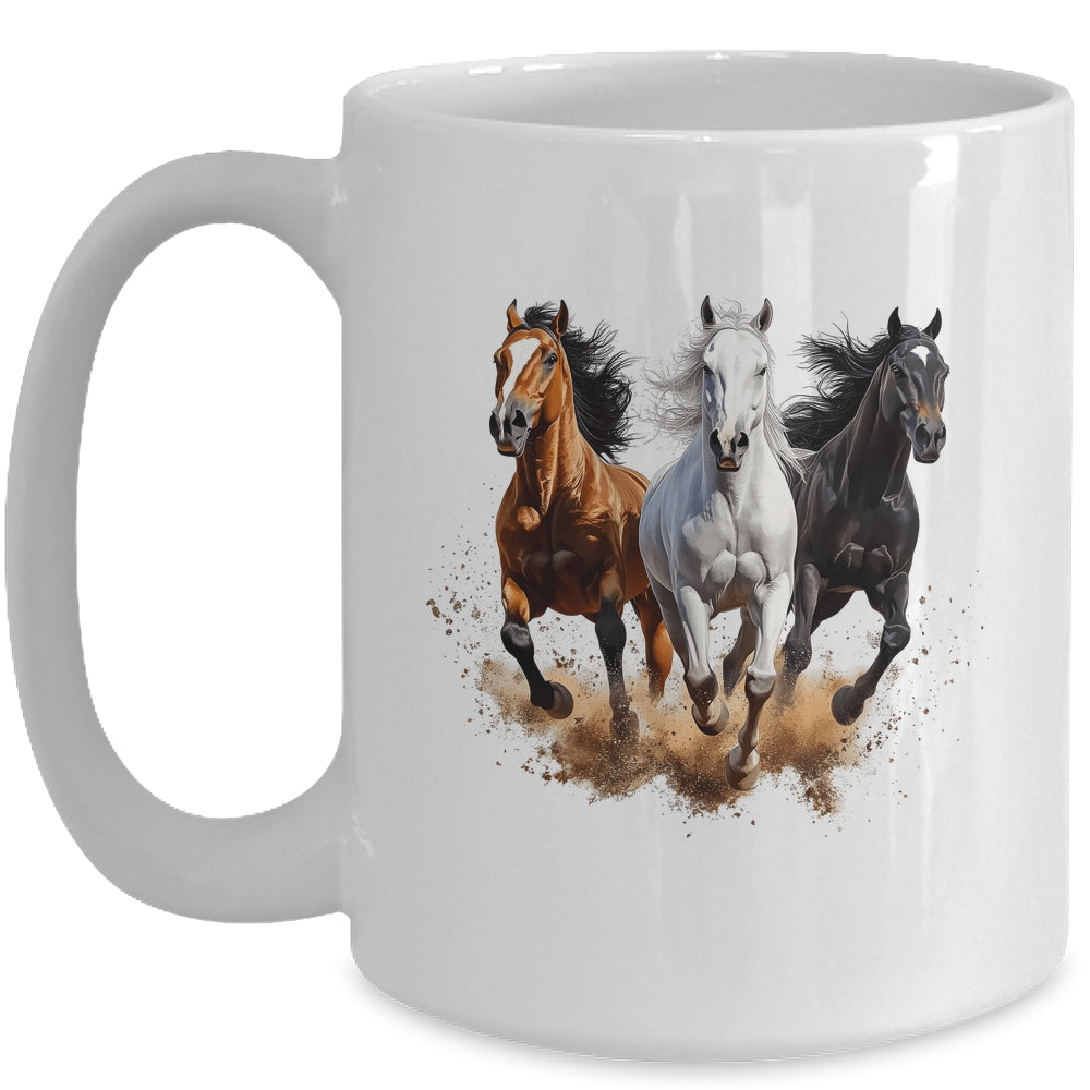 Vintage Horses Lover Graphic For Men Women Boys Girls Mug | teecentury