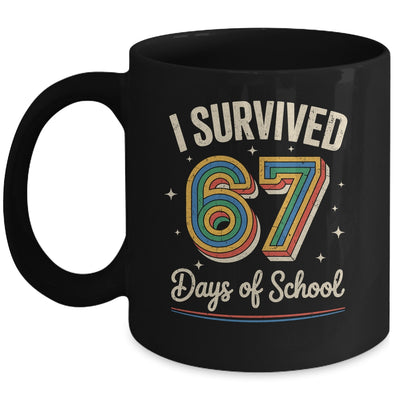 Vintage I Survived 67 Days Of School Teachers Students Mug | teecentury