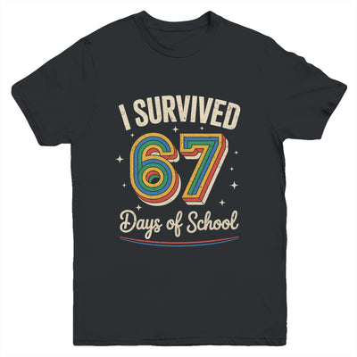Vintage I Survived 67 Days Of School Teachers Students Youth Shirt | teecentury