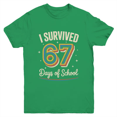 Vintage I Survived 67 Days Of School Teachers Students Youth Shirt | teecentury
