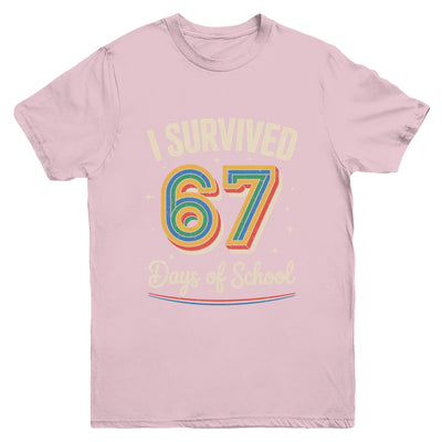 Vintage I Survived 67 Days Of School Teachers Students Youth Shirt | teecentury
