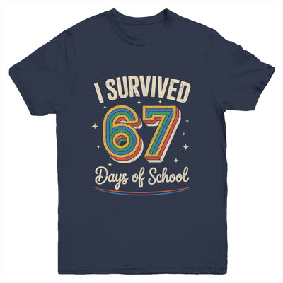 Vintage I Survived 67 Days Of School Teachers Students Youth Shirt | teecentury