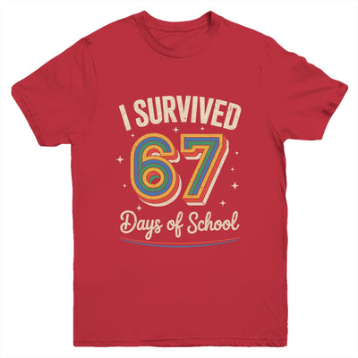 Vintage I Survived 67 Days Of School Teachers Students Youth Shirt | teecentury