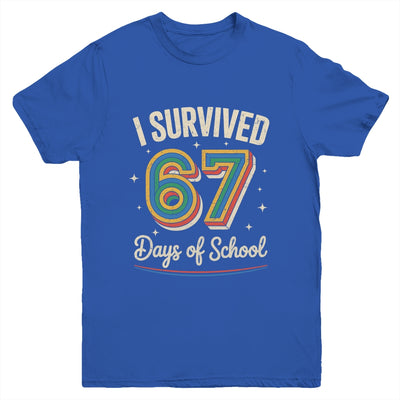 Vintage I Survived 67 Days Of School Teachers Students Youth Shirt | teecentury