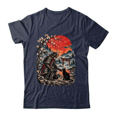Vintage Japanese Art Samurai Warrior Black Cat Men Women Shirt & Hoodie | teecentury