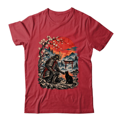 Vintage Japanese Art Samurai Warrior Black Cat Men Women Shirt & Hoodie | teecentury