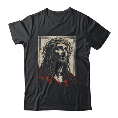 Vintage Jesus Crown Of Thorns Christian For Men Women Kids Shirt & Hoodie | teecentury
