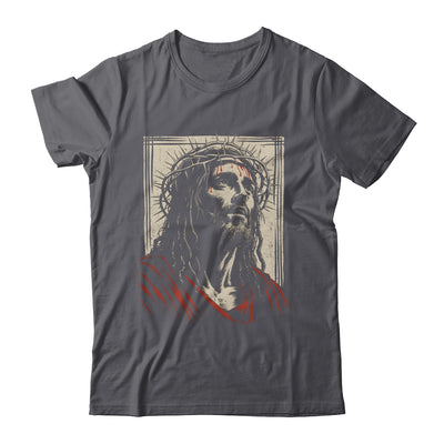 Vintage Jesus Crown Of Thorns Christian For Men Women Kids Shirt & Hoodie | teecentury