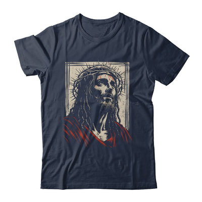 Vintage Jesus Crown Of Thorns Christian For Men Women Kids Shirt & Hoodie | teecentury