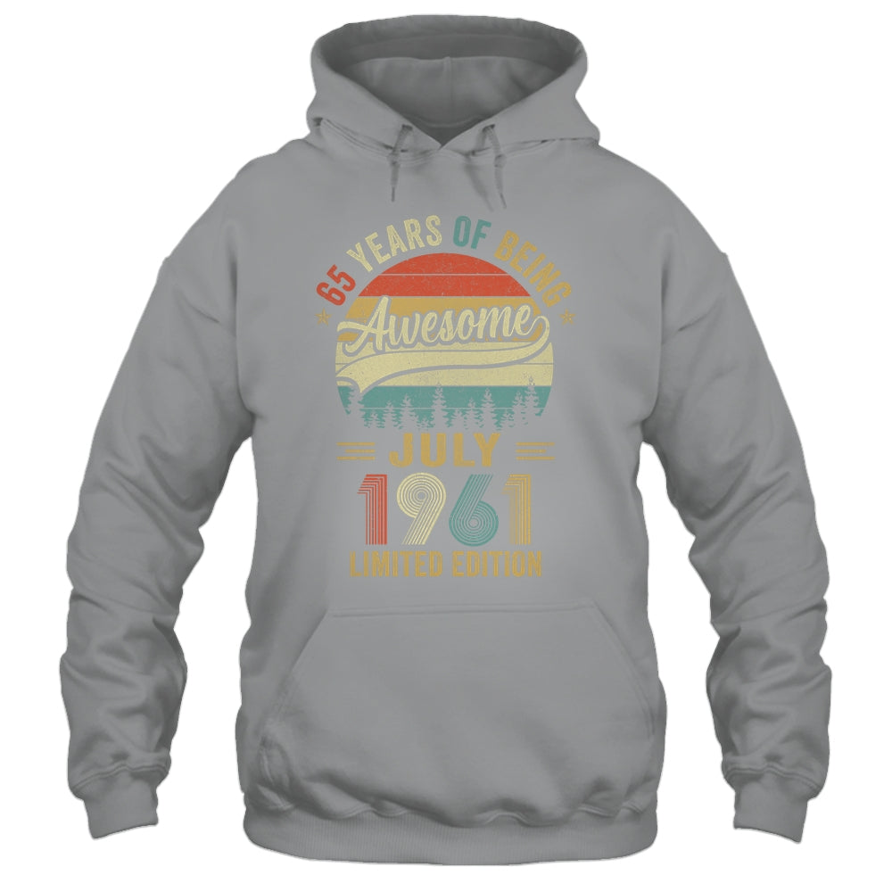 Vintage July 1961 65 Years Old 65th Birthday Men Women Shirt & Hoodie | teecentury