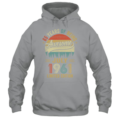 Vintage July 1961 65 Years Old 65th Birthday Men Women Shirt & Hoodie | teecentury