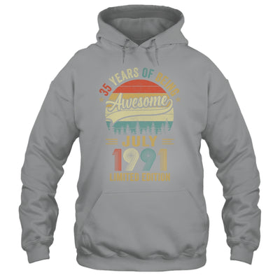 Vintage July 1991 35 Years Old 35th Birthday Men Women Shirt & Hoodie | teecentury
