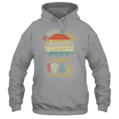 Vintage June 1966 60 Years Old 60th Birthday Men Women Shirt & Hoodie | teecentury