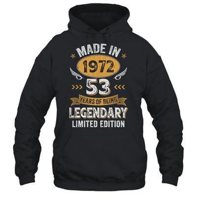 Vintage Made In 1972 53 Years Old 53rd Birthday Men Women Shirt & Hoodie | teecentury