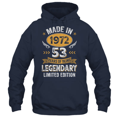 Vintage Made In 1972 53 Years Old 53rd Birthday Men Women Shirt & Hoodie | teecentury